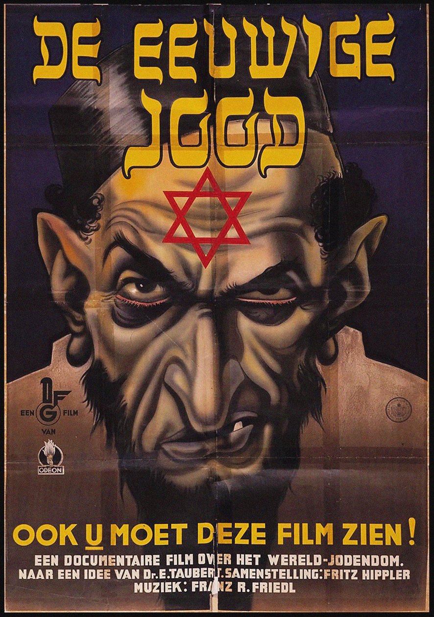 Affisch för den antisemitiska filmen The Eternal Jew, 1940. av Unbekannt