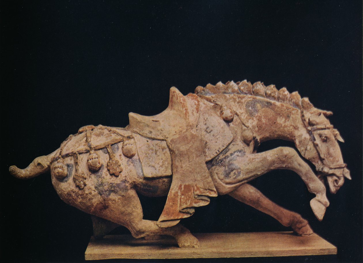 Pottery Figure of a Horse - Tang-dynastin, c7:e till 1000-talet e.Kr., 1936 av Unbekannt