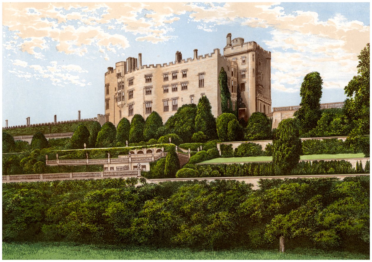 Powis Castle, Powys, Wales, hem för Earl of Powys, c1880 av Unbekannt