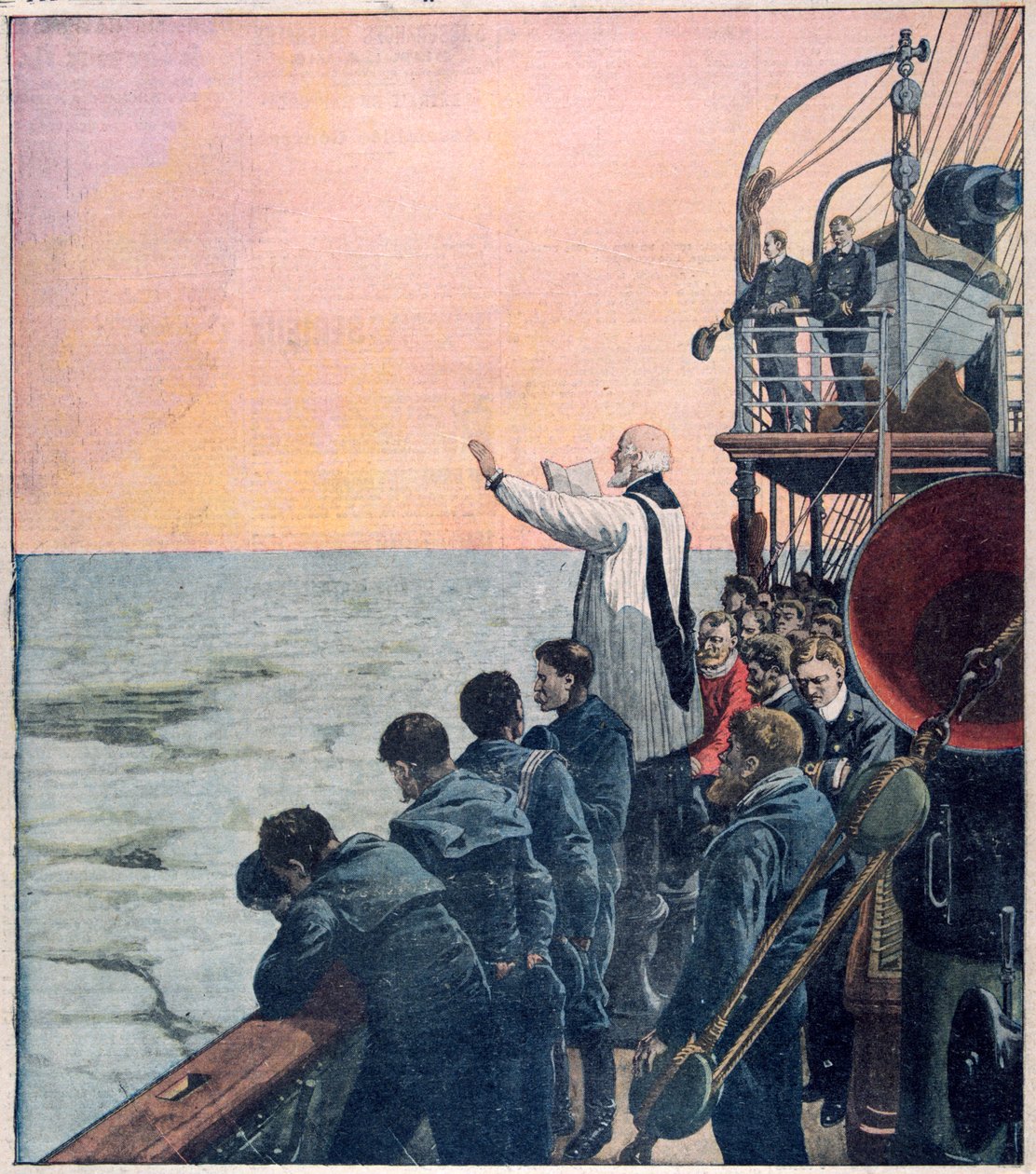 Böner vid platsen för Titanics förlisning, 1912 av Unbekannt