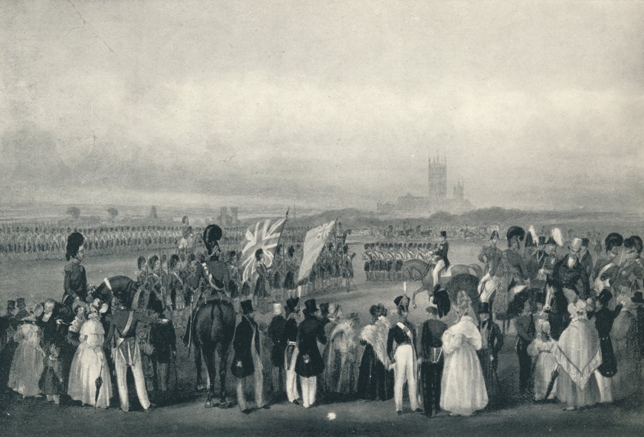 Presenting New Colors to the 93rd Highlanders, 7 oktober 1834, 1834 1909 av Unbekannt
