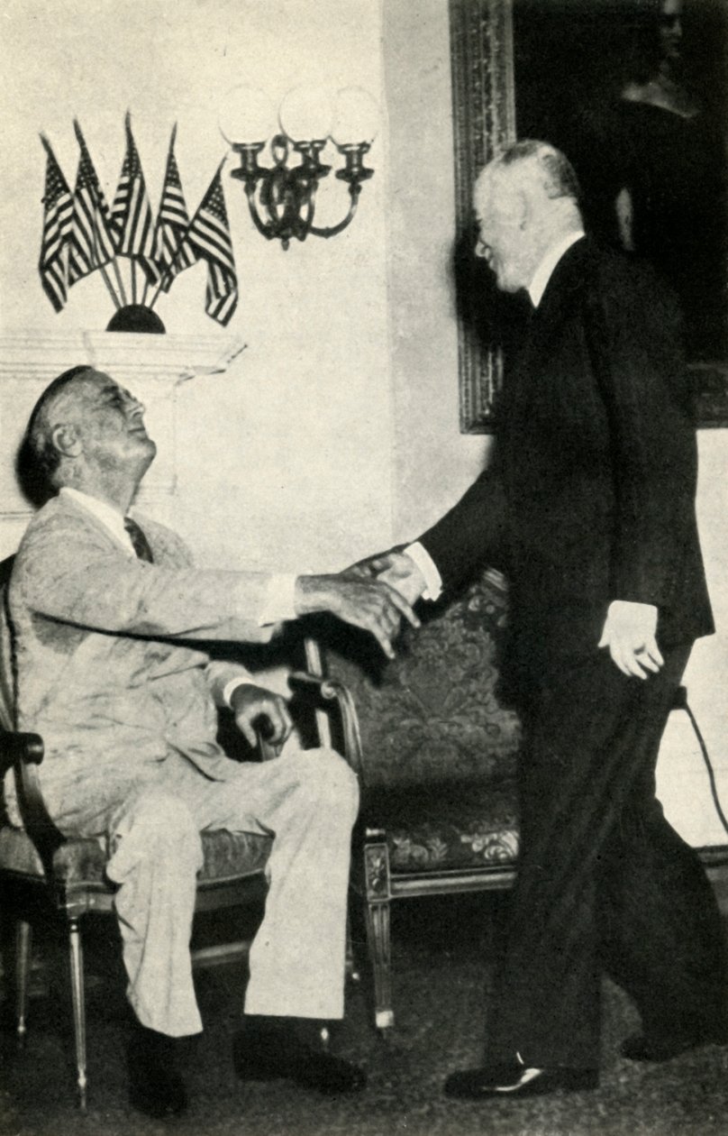 President Benes besöker F. D. Roosevelt 1942, 1947. av Unbekannt