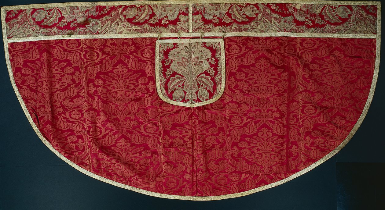 Präster Red Cope, Orphrey och Hood, sent 1500-tal - tidigt 1600-tal. av Unbekannt