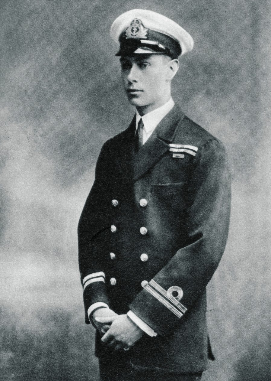 Prins Albert i uniformen av en löjtnant i Royal Navy, 1918 av Unbekannt