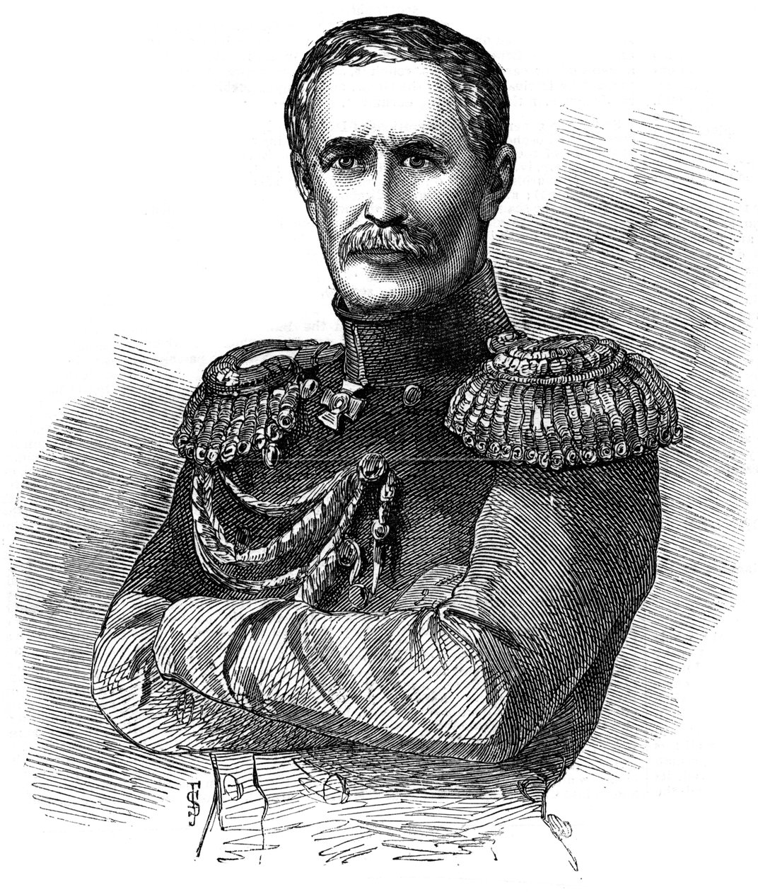 Prins Alexander Sergejevitj Menshikov, rysk militärbefälhavare, 1853 av Unbekannt