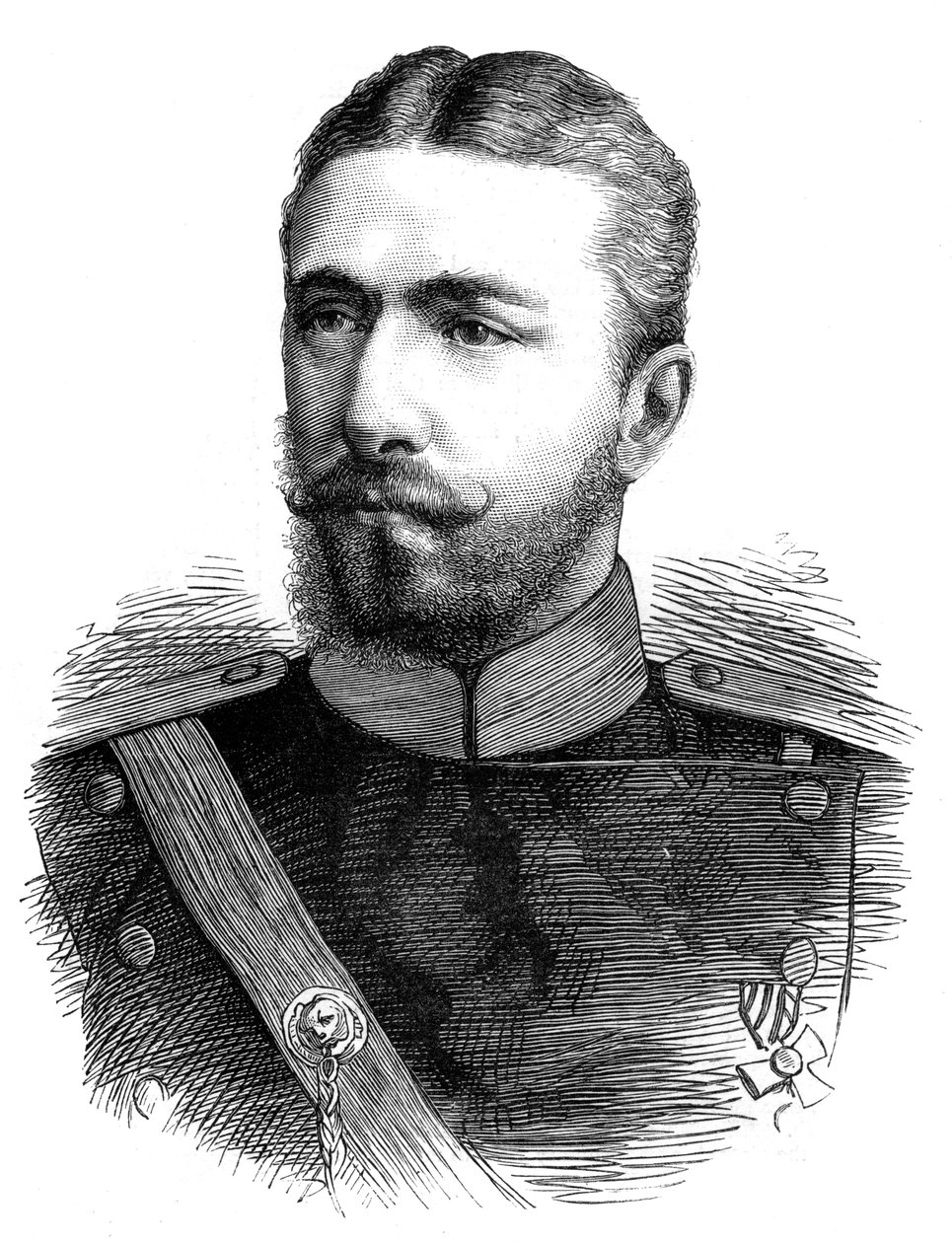 Prins Alexander av Battenberg, första prins av det moderna Bulgarien, 1800-talet av Unbekannt