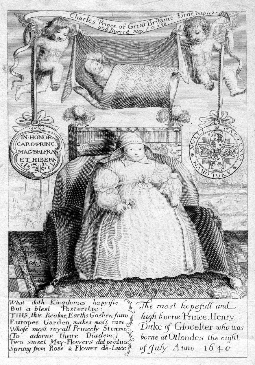 Prins Charles och Prins Henrik, söner till kung Charles I, 1600-talet, 1802 av Unbekannt