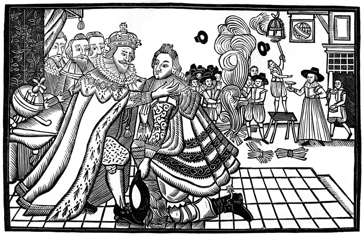 Prins Charles välkommen hem från Spanien, 1623, 1893 av Unbekannt