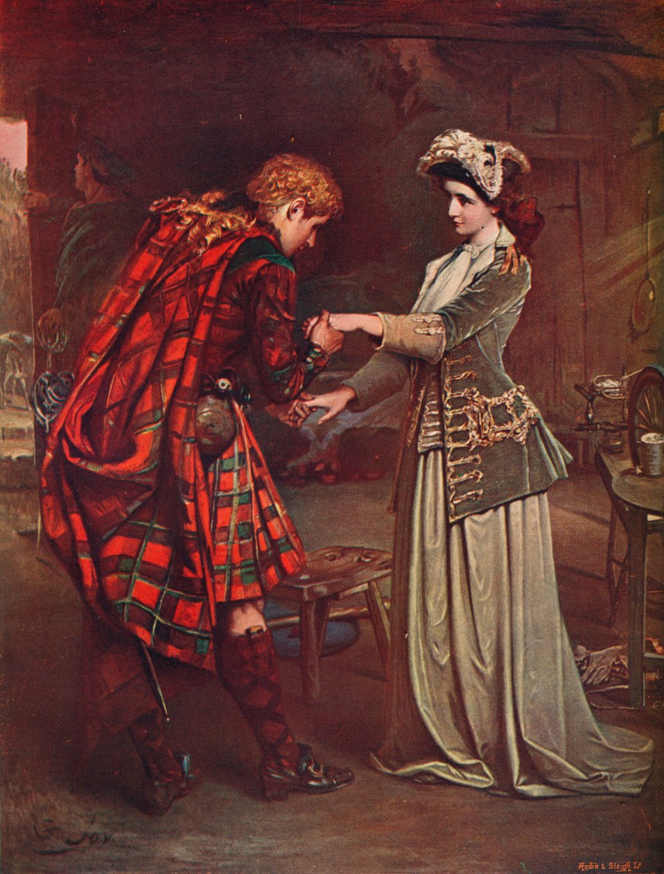 Prins Charles farväl till Flora MacDonald, 1746 1905 av Unbekannt