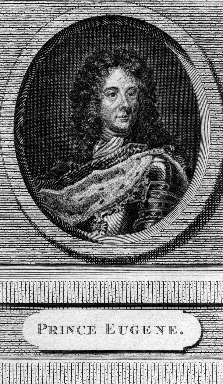 Prins Eugen av Savojen, general i den österrikiska armén av Unbekannt