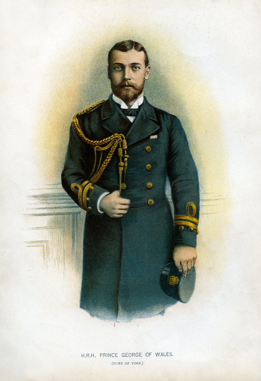 Prins George av Wales, hertig av York, 1890-1893 av Unbekannt