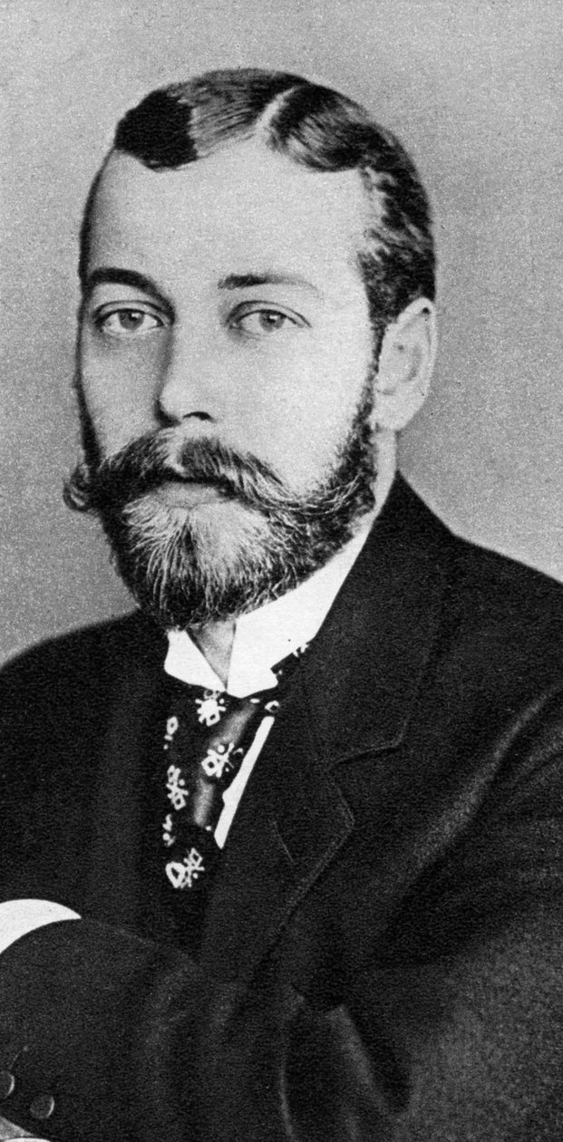 Prins George, den blivande kungen George V, sent 1800-tidigt 1900-tal av Unbekannt