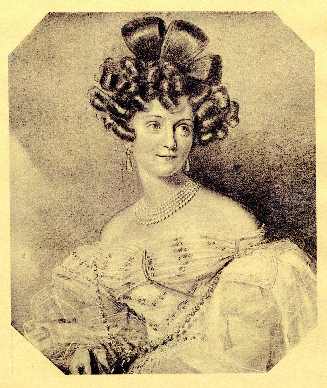 Prinsessan Carolyne zu Sayn-Wittgenstein, född Iwanowska 1819-1887, 1840-talet av Unbekannt