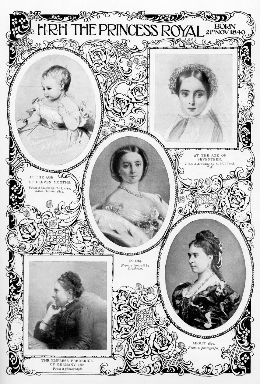Prinsessan Victoria Adelaide Mary Louise, äldsta dotter till drottning Victoria, sent 1800-tal av Unbekannt