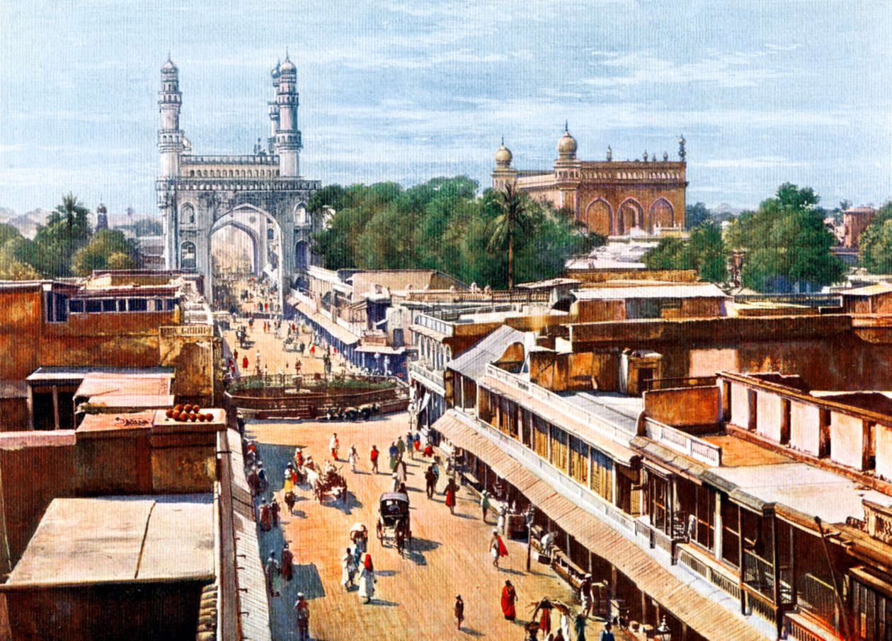 Principal Entrance Street, Hyderabad, Indien, tidigt 1900-tal av Unbekannt