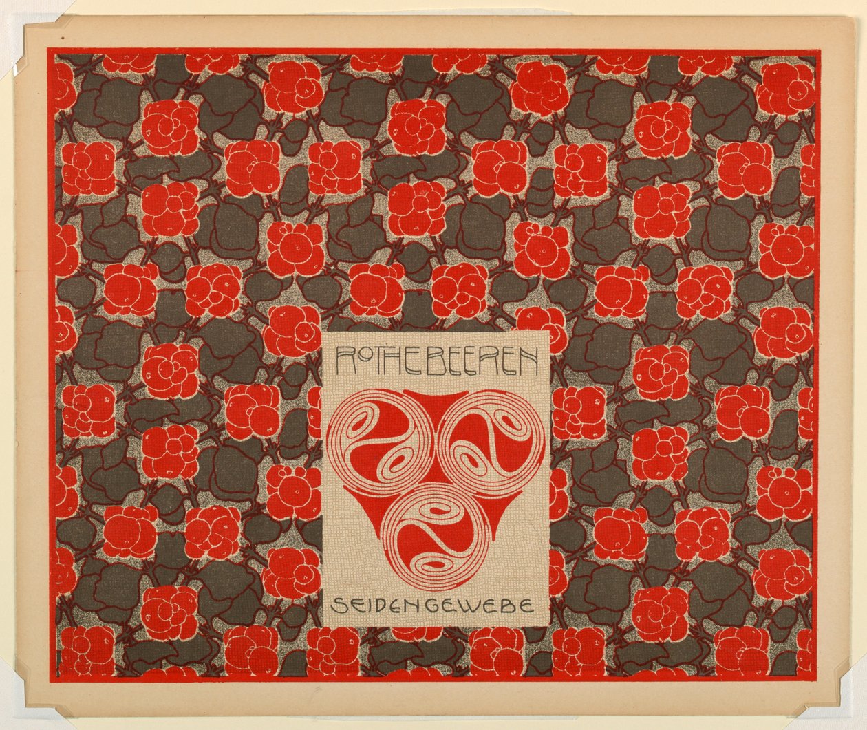 Print, Red Berries Silk Weaving, tallrik 21, i Die Quelle av Unbekannt