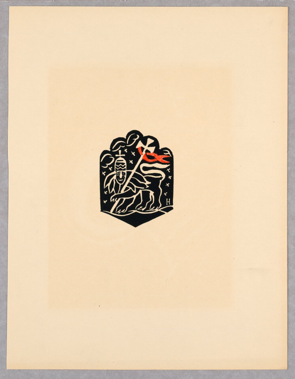 Print, Vignette, Plate X, Ethiopia, or Christos, Madonna and Saints, som jag såg i belysningen av den gamla etiopiska Codex -portföljen, 1920 av Unbekannt