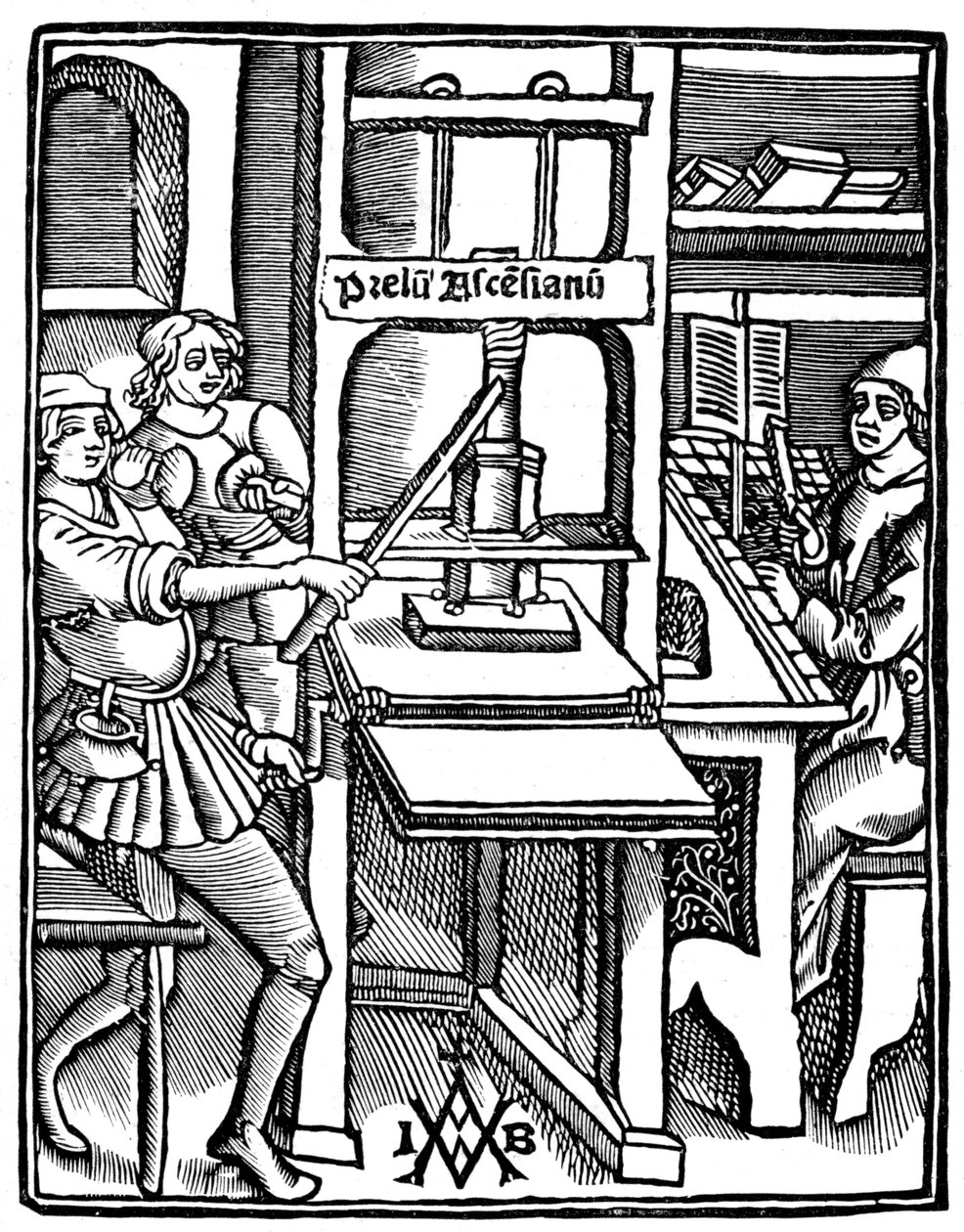 Tryckpress, 1511, 1893 av Unbekannt