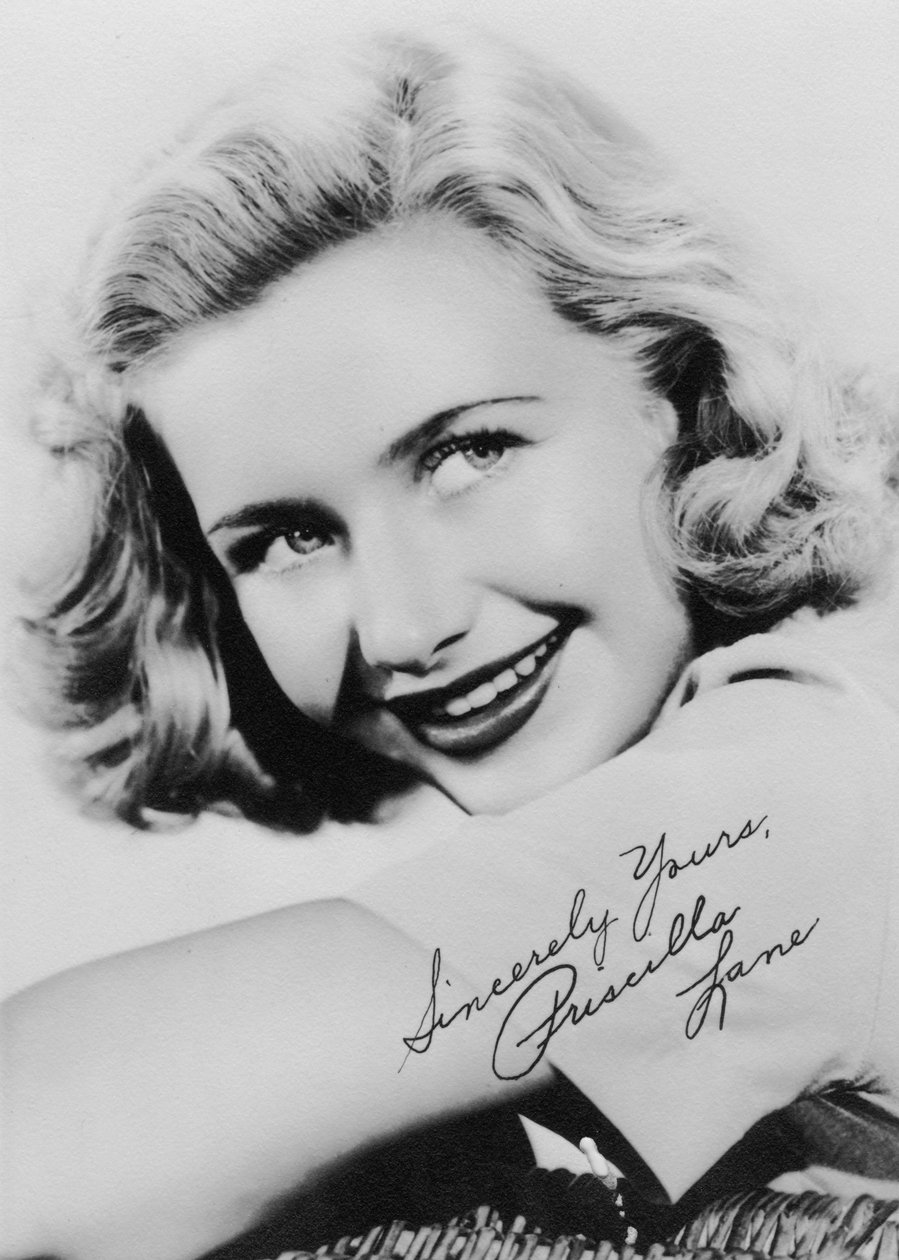 Priscilla Lane 1915-1995, amerikansk skådespelerska och sångerska, c1930-talet av Unbekannt