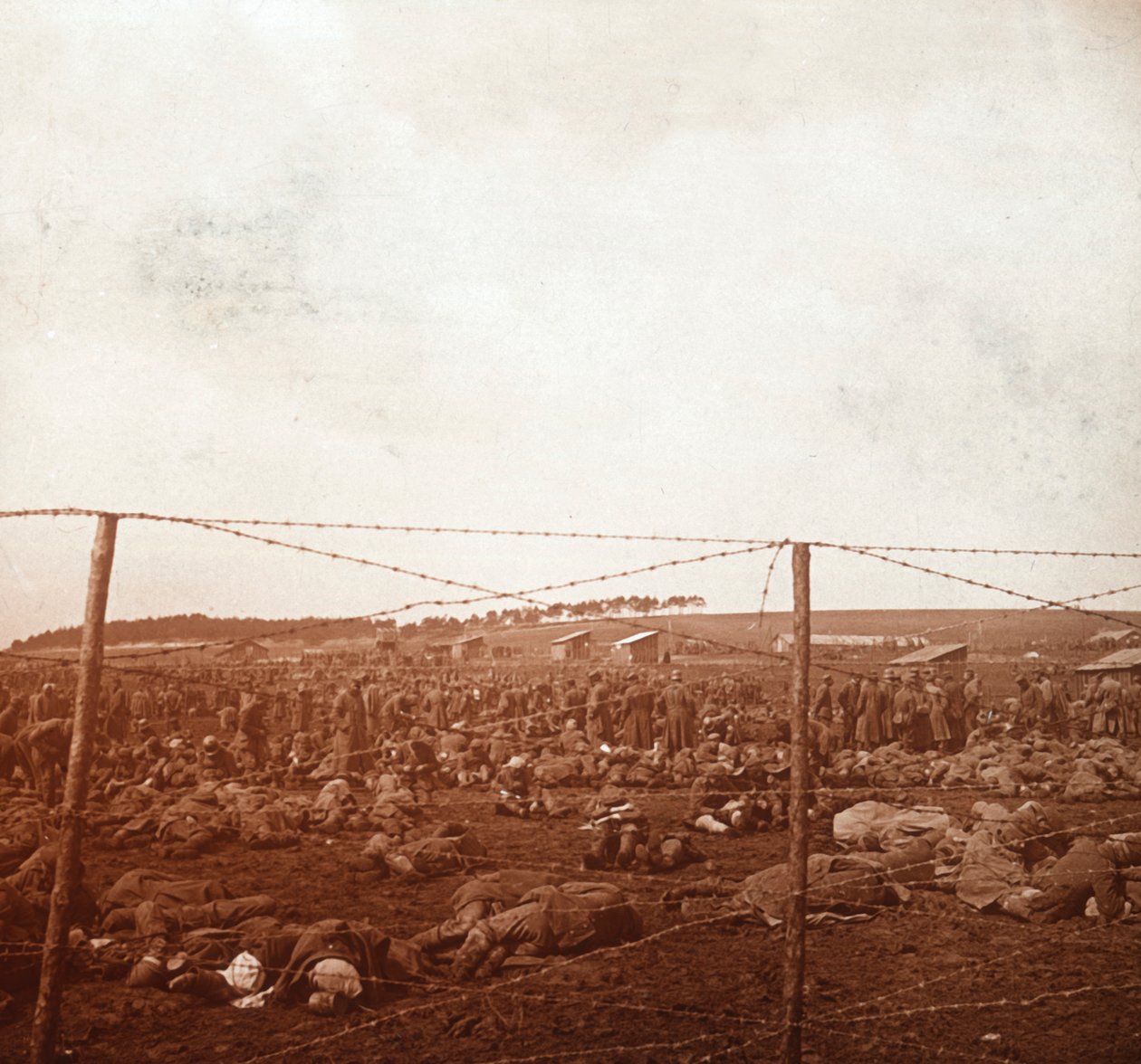 Fångläger, c1914-c1918 av Unbekannt