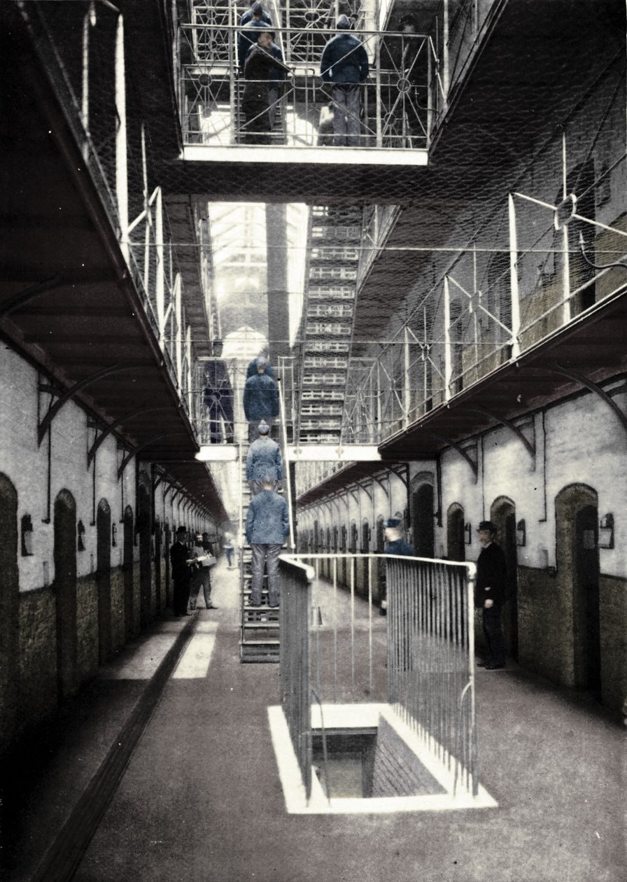 Fångar som går på middag, Wormwood Scrubs Prison, London, c1903 1903 av Unbekannt