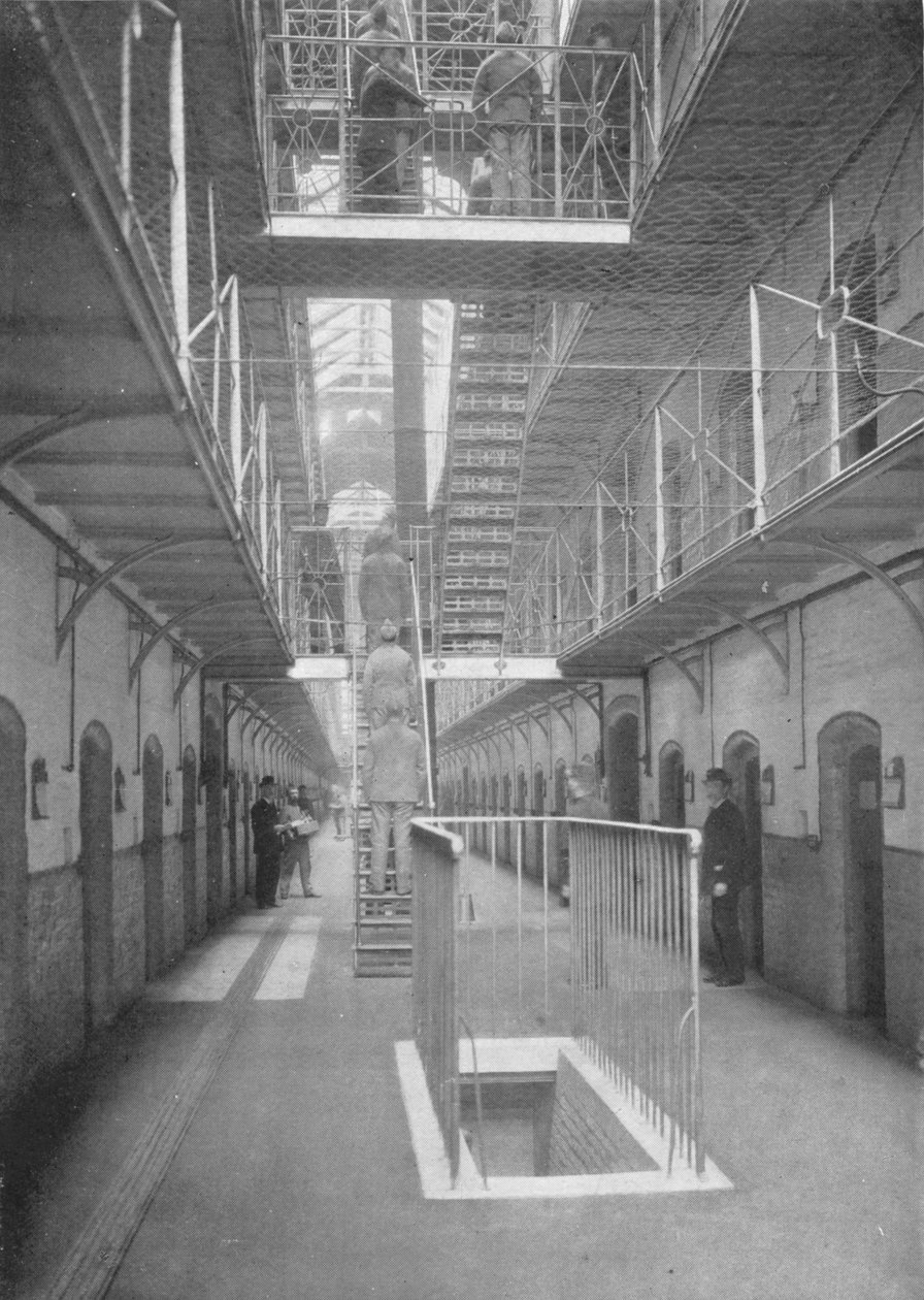 Fångar som går på middag, Wormwood Scrubs Prison, London, c1903 1903 av Unbekannt