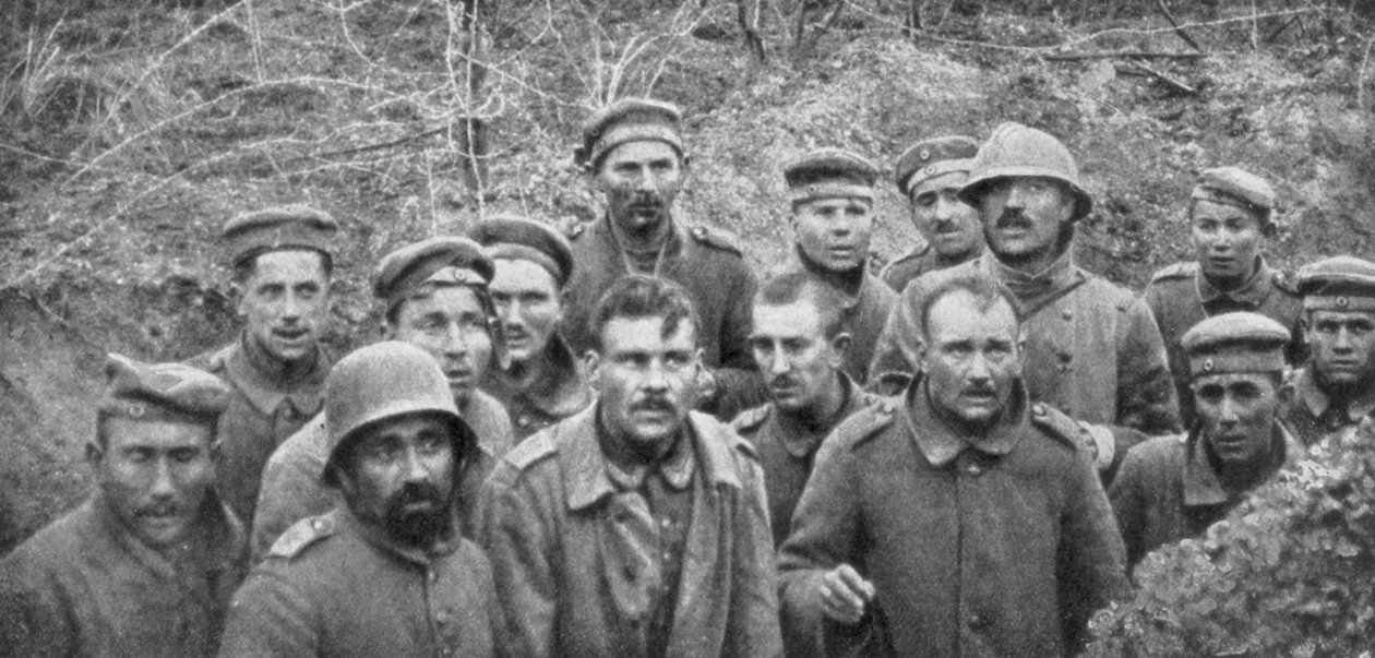 Fångar i ett hål, Reims, första världskriget, april 1917 av Unbekannt