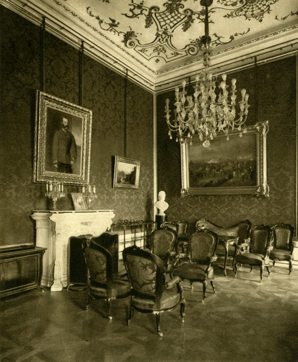 Kejsar Franz Joseph I:s privata kontor i Hofburg, Wien, Österrike, c1935. av Unbekannt