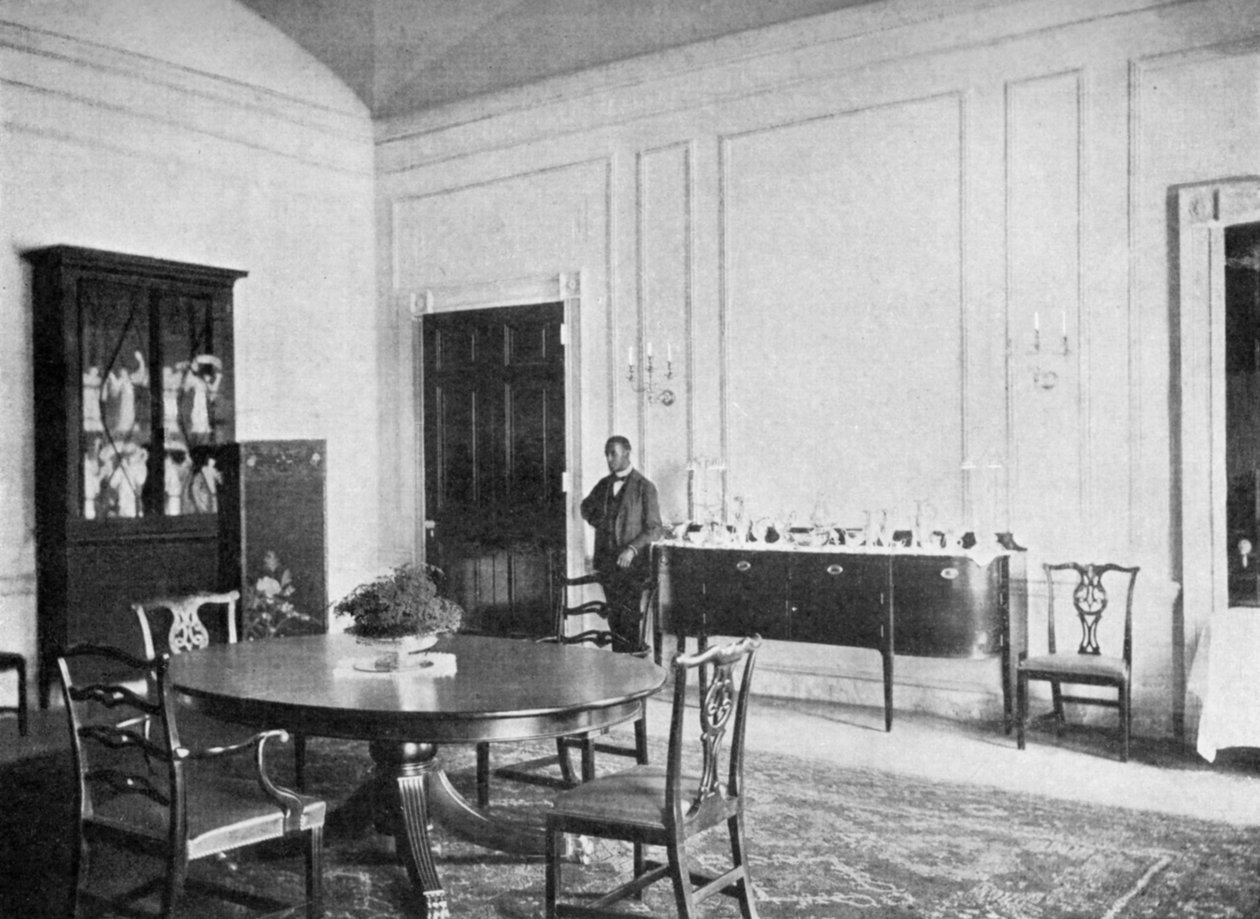 Privat matsal i Vita huset, Washington DC, USA, 1908 av Unbekannt