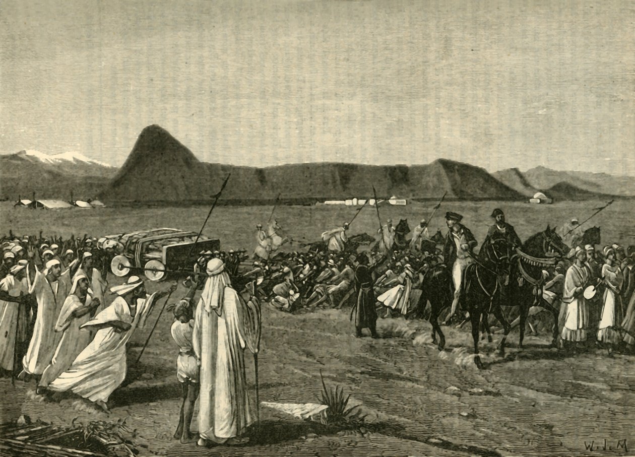 Tjurens procession, 1890. av Unbekannt