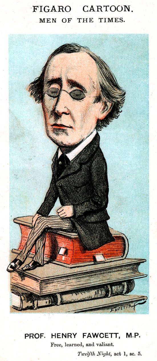 Prof Henry Fawcett, MP, c1800-talet av Unbekannt