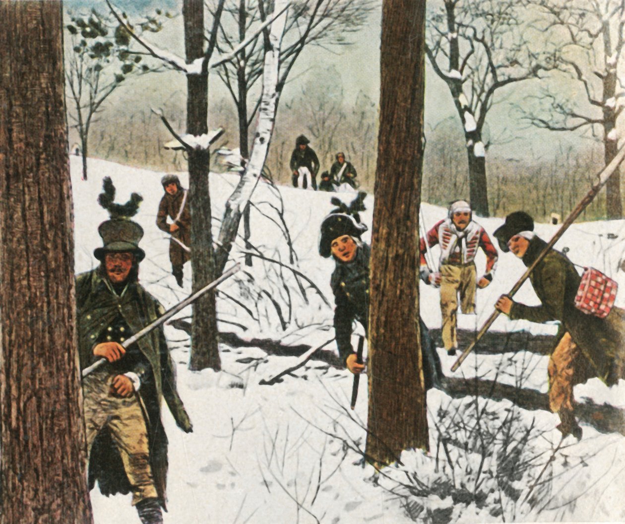 Preussiska soldater slipper fängelse av fransmännen, januari 1807, 1936. av Unbekannt