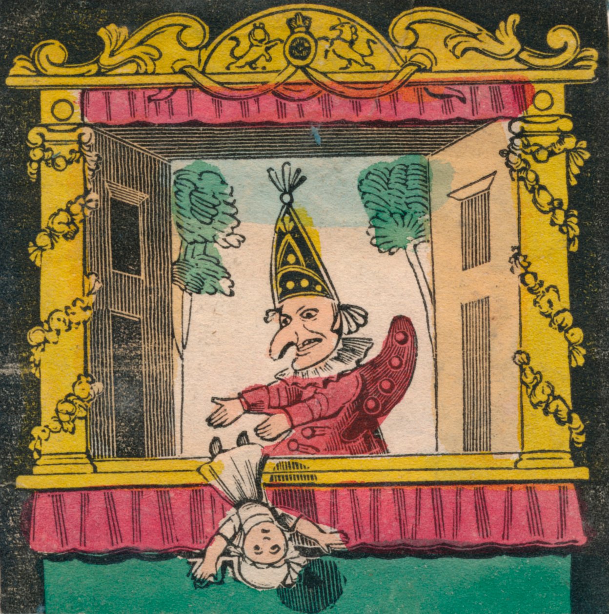 Punch tappar barnet, sent 1700-tidigt 1800-tal av Unbekannt