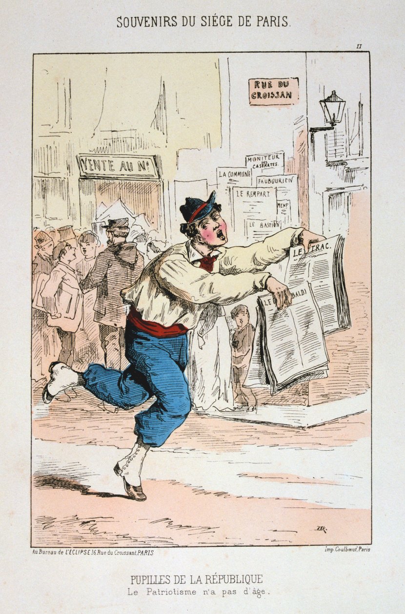 Republikens elever, belägringen av Paris, 1870-1871 av Unbekannt
