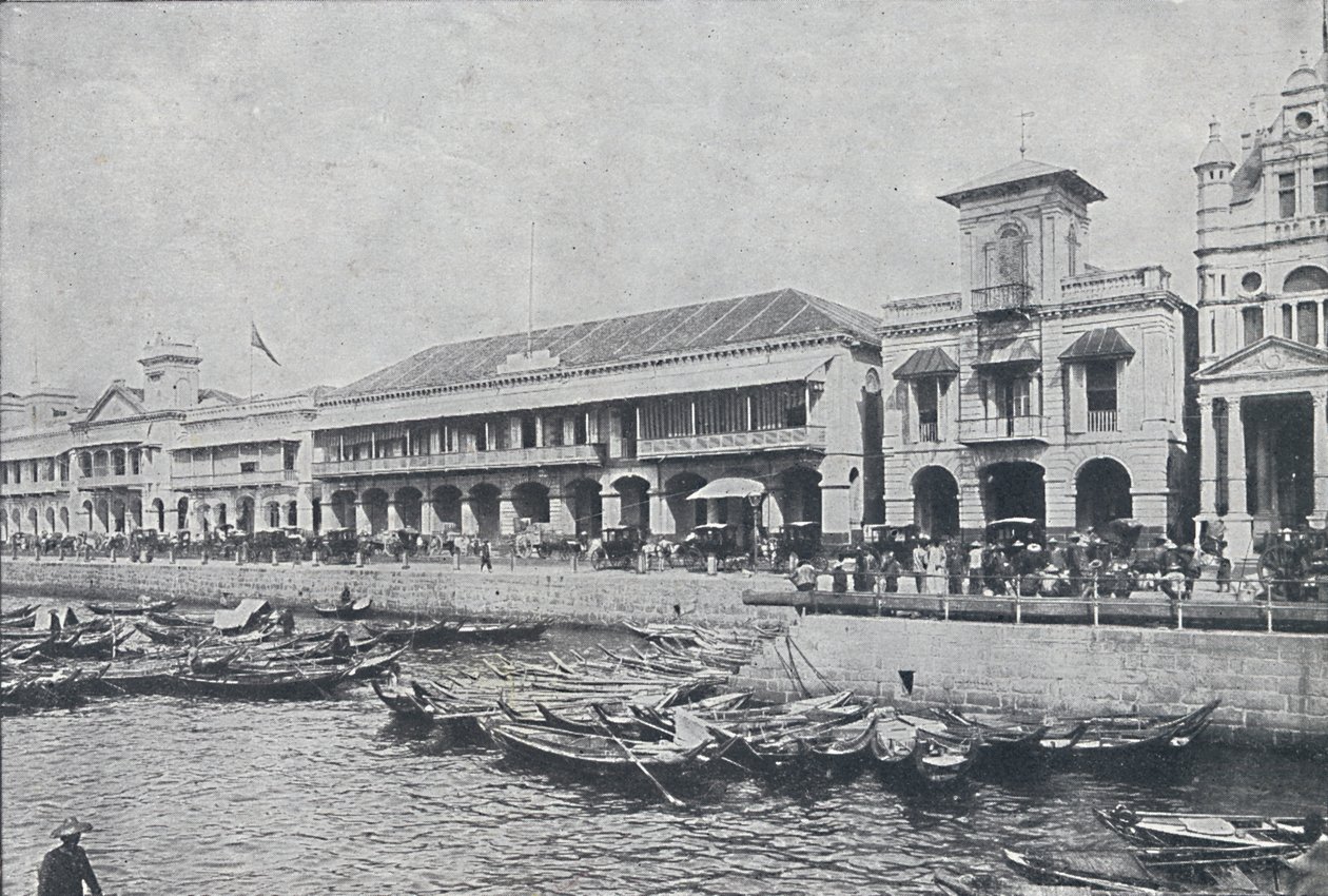 Kajen i Singapore, 1924 av Unbekannt
