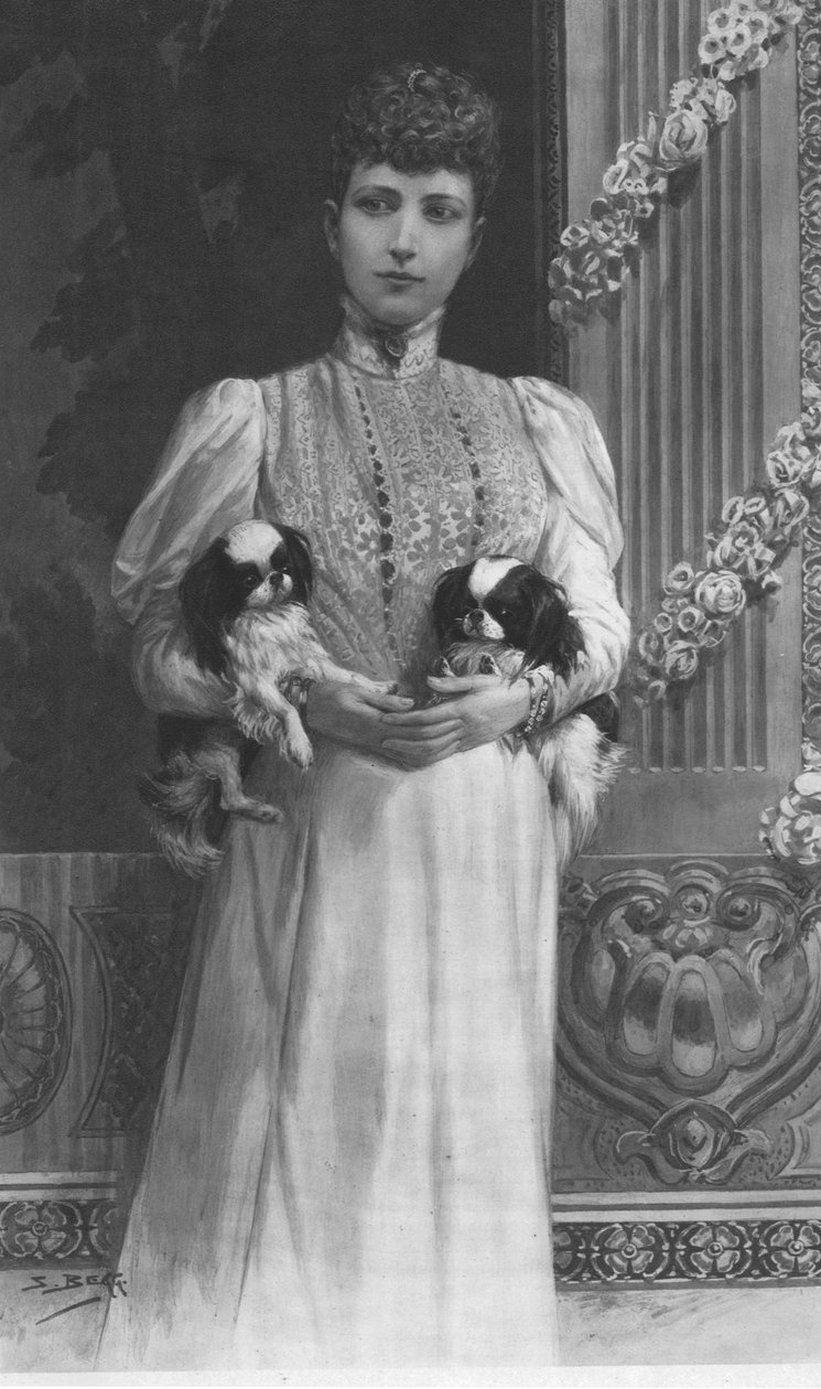 Drottning Alexandra, 1901. av Unbekannt