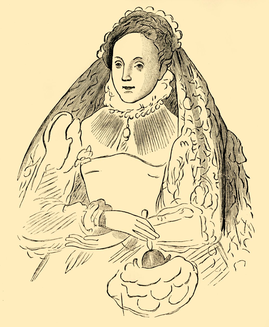 Drottning Elizabeth, 1881. av Unbekannt