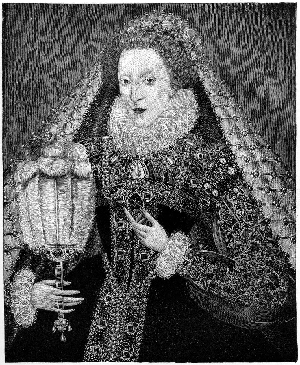 Drottning Elizabeth I, c1580, 1910 av Unbekannt