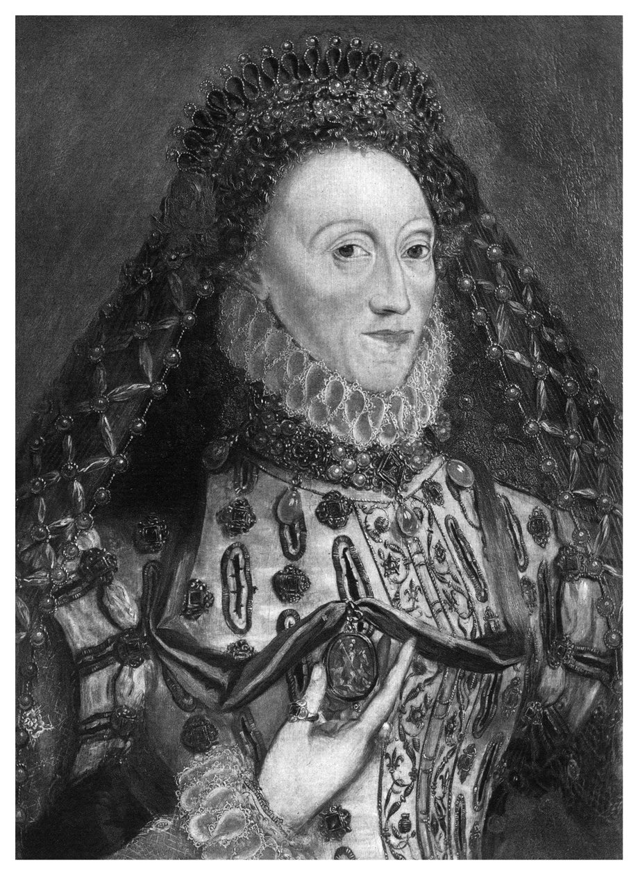 Drottning Elizabeth I i ålderdom, 1500-talet, 1896 av Unbekannt