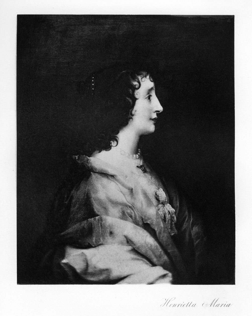 Drottning Henrietta Maria, drottninggemål av England, Skottland och Irland, 1907 av Unbekannt