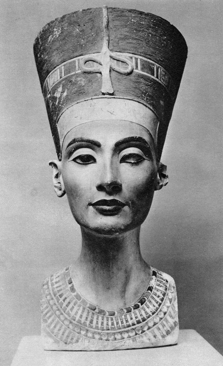 Drottning Nefertiti 1410 f.Kr.-1330 f.Kr., c1370 f.Kr. 1936 av Unbekannt
