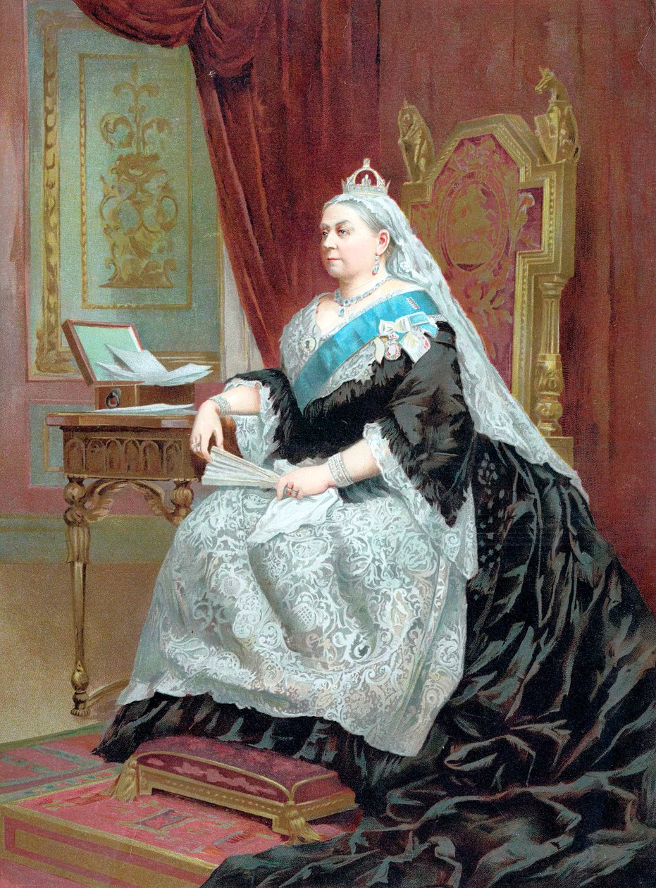 Drottning Victoria 1819-1901 vid tiden för hennes gyllene jubileum, 1887 av Unbekannt
