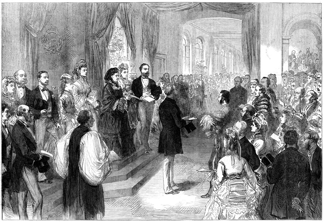 Drottning Victoria 1819-1901 öppnar St Thomas Hospital, London, 1871 av Unbekannt