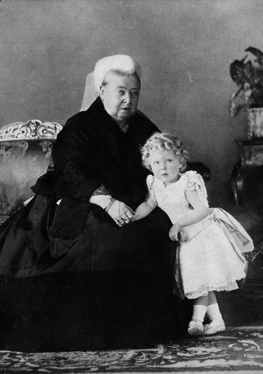Drottning Victoria och Edward VIII, c1898 1936 av Unbekannt