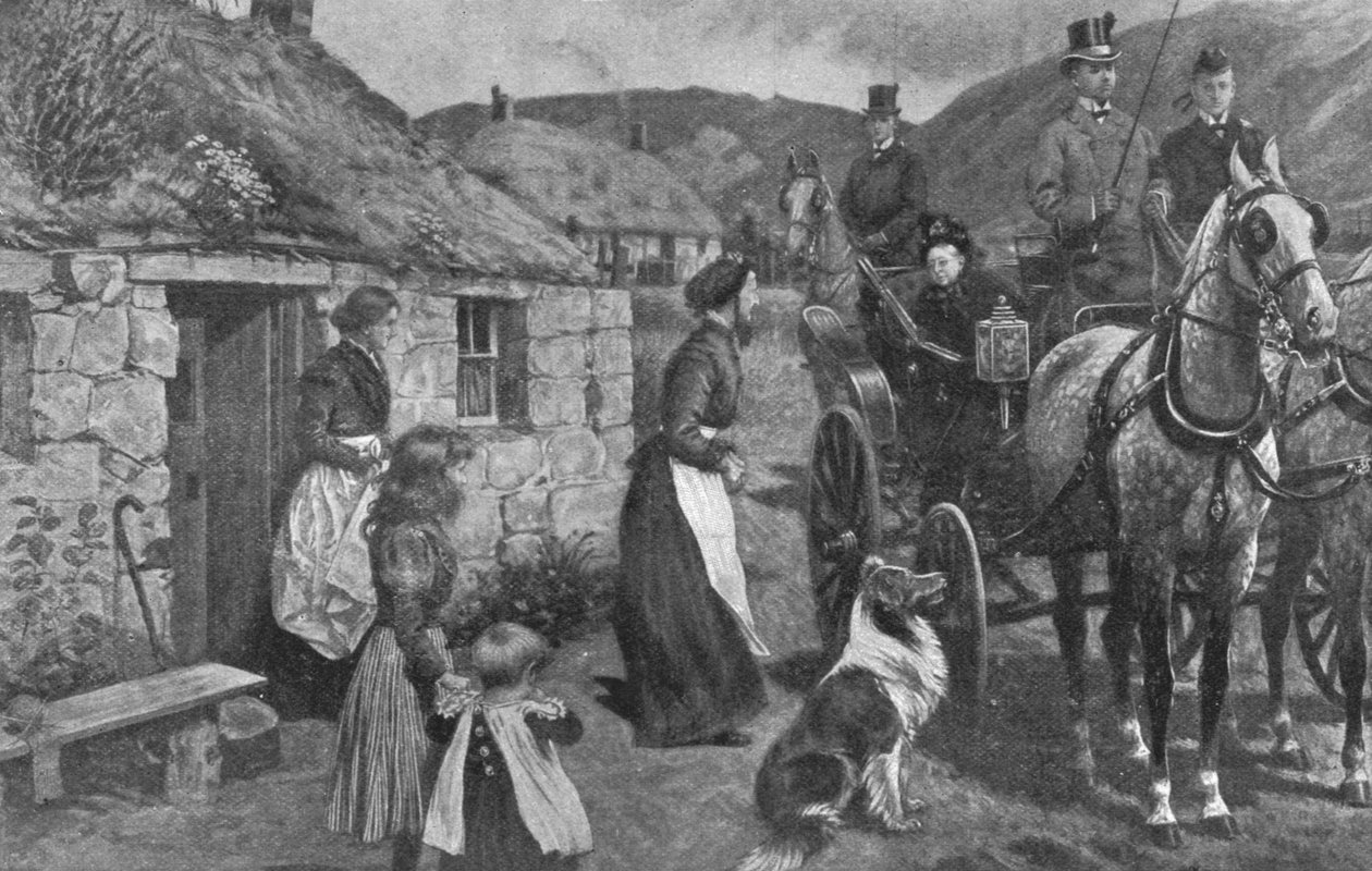 Drottning Victoria och hennes höglandshyresgäster, c1870-talet, 1901. av Unbekannt