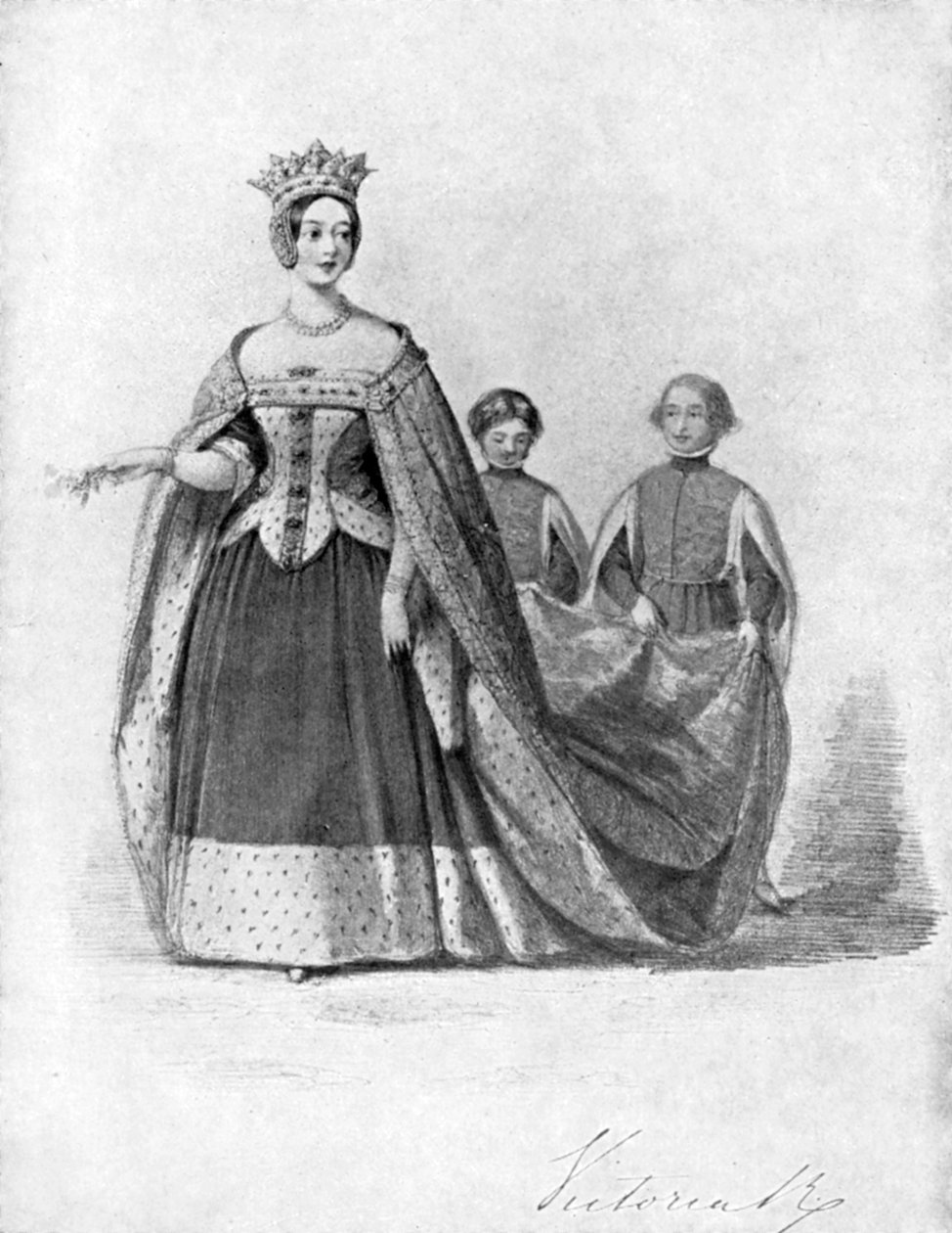 Drottning Victoria som drottning Philippa vid Plantagenet Ball, Buckingham Palace, c1840-talet, 1901 av Unbekannt