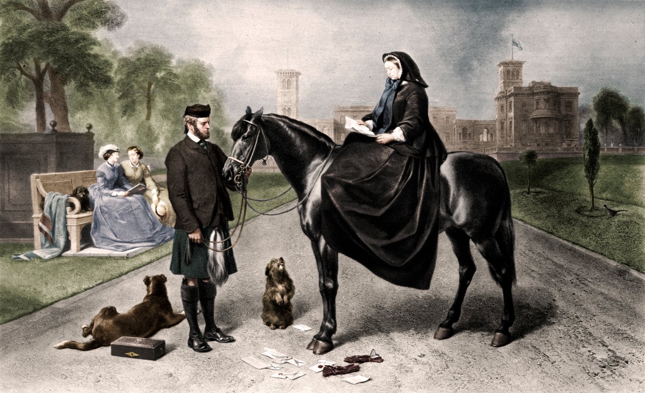 Drottning Victoria i Osborne House, 1865 1906 av Unbekannt