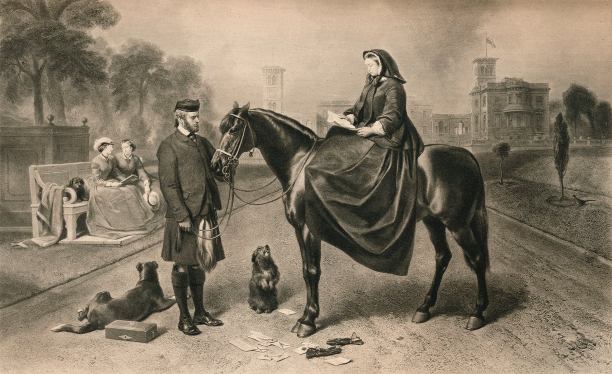 Drottning Victoria i Osborne House, 1865 1906 av Unbekannt