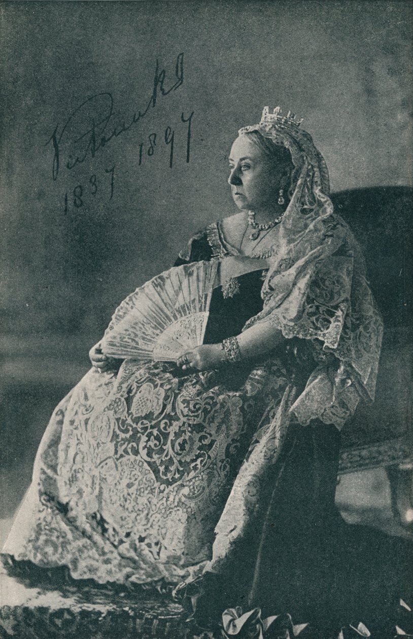 Drottning Victoria under hennes diamantjubileum, 1897 1909 av Unbekannt