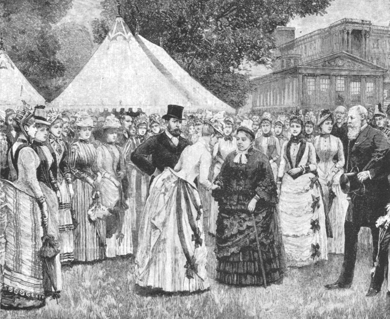 Queen Victorias Jubilee Garden Party på Buckingham Palace, 29 juni 1887, 1901. av Unbekannt